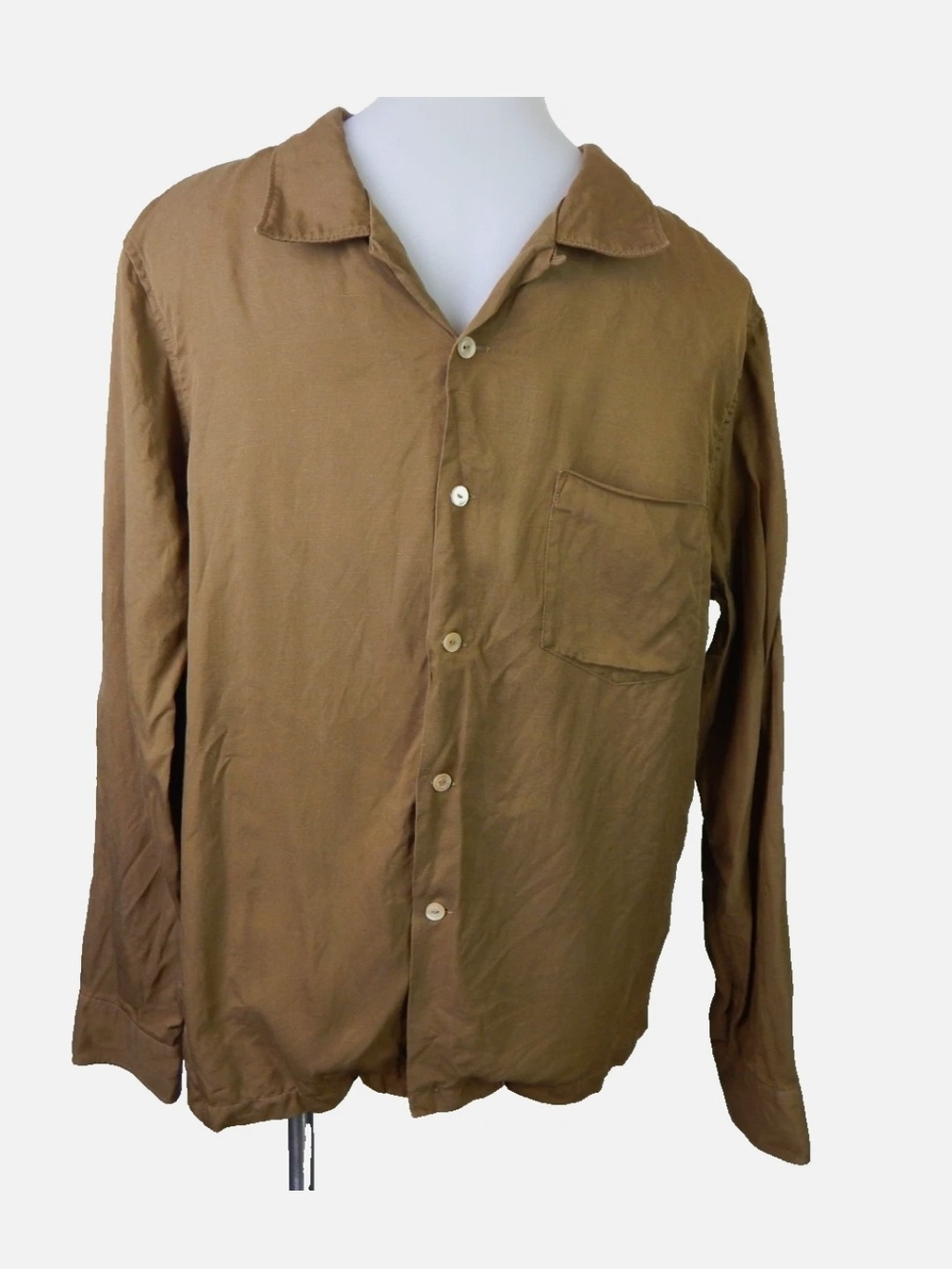 Buck Mason Men's Button-Down Shirt in Tan